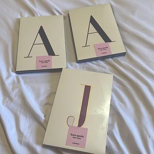 NWT Kate Spade Initial Notepads